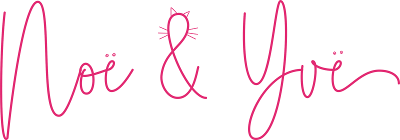 Logo woondecoratie webshop Noë en Yvë in roze